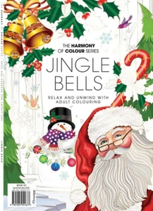 The Harmony of Colour Series Book 121 Jingle Bells Adult Colouring Book - Picture 1 of 3