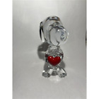 Baccarat Peanuts Snoopy Crystal With Heart Kawaii Authentic Japan NEW IMPORT