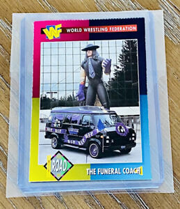 Undertaker 1995 WWF Magazine Card #8 The Funeral Coach 🌟Great