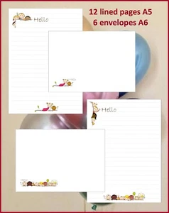 Großes Hello Multikulturelles Happy Playful Kinder liniertes Schreibpapier Set - Bild 1 von 5