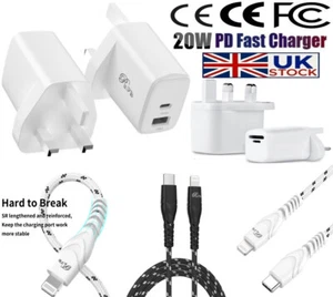 Cargador Enchufe Adaptador Para IPHONE 16 15 14 13 12 Pro Max 20W Rápido Pared - Imagen 1 de 25