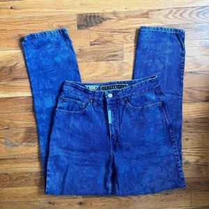 Z. Cavaricci Vintage Jeans Size 28/29 Blue Acid Wash High Rise  - Picture 1 of 4