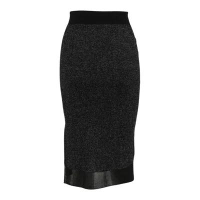 Rag & Bone Womens Sparkle Knit Pencil Skirt Size M Pull On Office Cashmere Wool - Image 1 of 4