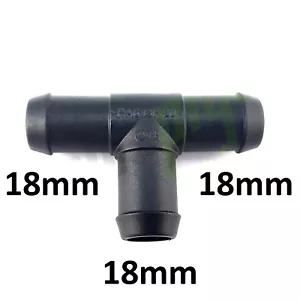 T-Stück Stachel 18mm Rohrschlauch Rohrverbinder Beschlag Tischler Luft Wasser - Bild 1 von 3
