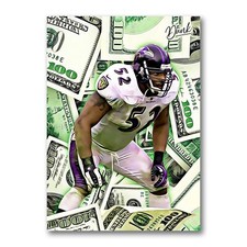 Ray Lewis MVP Sketch Card Limited 04/30 Dr. Dunk Signed