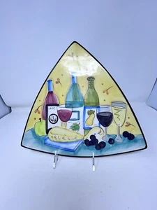 HausenWare dreieckige Wein & Käseplatte Platte von Mary-Jane Mitchell EUC - Bild 1 von 5