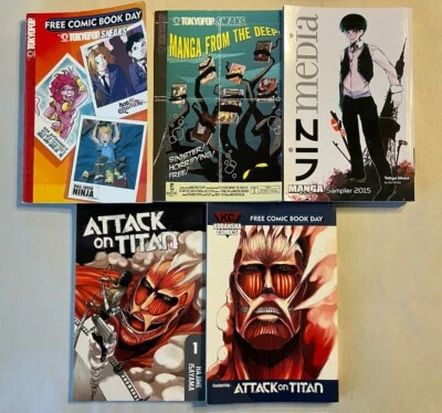 Surtido Sampler Sneaks 5 Libros ⚔️ Manga Tokyopop Romance Acción Inglés Viz Foto 1 de 3