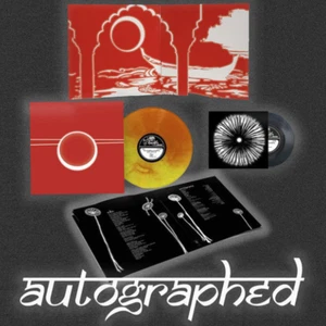 Smashing Pumpkins Aghori Mhori Mei AUTOGRAPHED Flame Red Orange Vinyl +7" /1500 - Picture 1 of 7