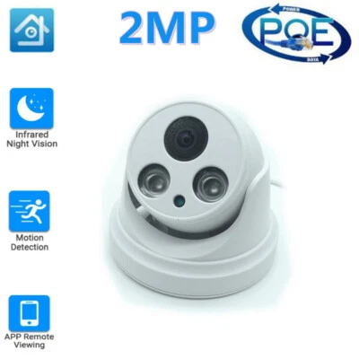 170 Grad 2MP 1080P POE IP Kamera IP Überwachungskamera Nachtsicht IR Cam - Bild 1 von 4