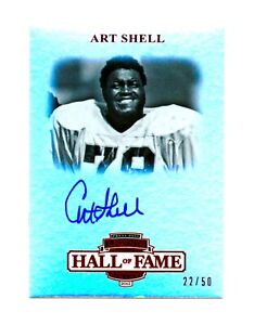 2012 Art Shell Press Pass Legends Auto /50 Silver Prizm Red Hall Of Fame HOF PP