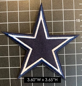 Parche de hierro bordado con logotipo de estrella de los Dallas Cowboys de la NFL - Imagen 1 de 3