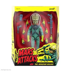 Super7 Mars Attacks Wave 1 Ultimate! Martian (Invasion Begins) Action Figure - Picture 1 of 5