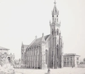 LEIPZIG - Katholische Kirche - Lithografie - um 1850 - Picture 1 of 2