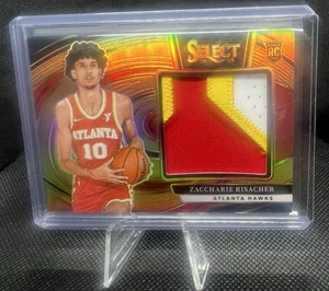 2024-25 Panini Select Zaccharie Risacher RC Jumbo Rookie Patch Copper /49 - Picture 1 of 2