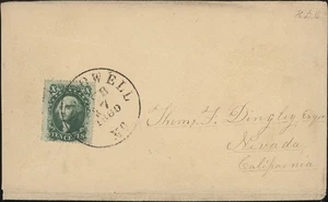 USA, 1860. Cover 35, Hallowell, ME - Nevada, CA - Bild 1 von 1