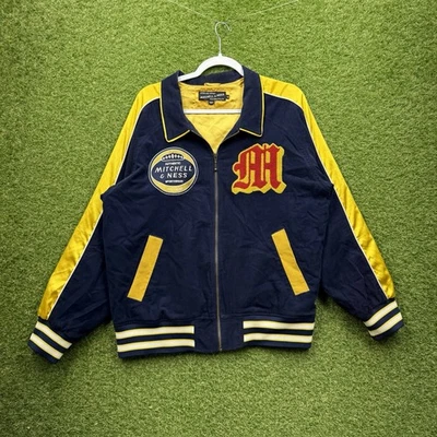 Chaqueta de Pana Mitchell & Ness De Colección Para Hombre Grande Fútbol Universitario Forrada con Cremallera Foto 1 de 4