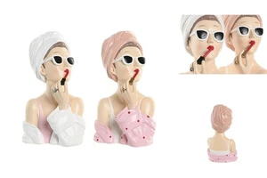 Figura Decorativa SanLove Blanco Rosa Mujer 15,5 X 15 X 27 CM 2 Piezas - Imagen 1 de 4