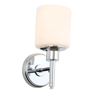 Aubrey Transitional 1-Light Indoor Bath/Vanity Lights 1-Light Polished Chrome - Picture 1 of 7
