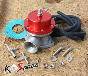 JDM RED S-STYLE ADJUSTABLE 2.5 BLOW OFF VALVE BOV TURBO/CHARGER TURBOCHARGED - Picture 1 of 5