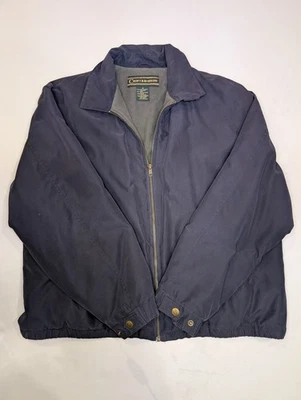 Chaqueta Croft & Barrow Para Hombre M Azul Marino Golf Preppy Cremallera Completa Ligera Foto 1 de 4