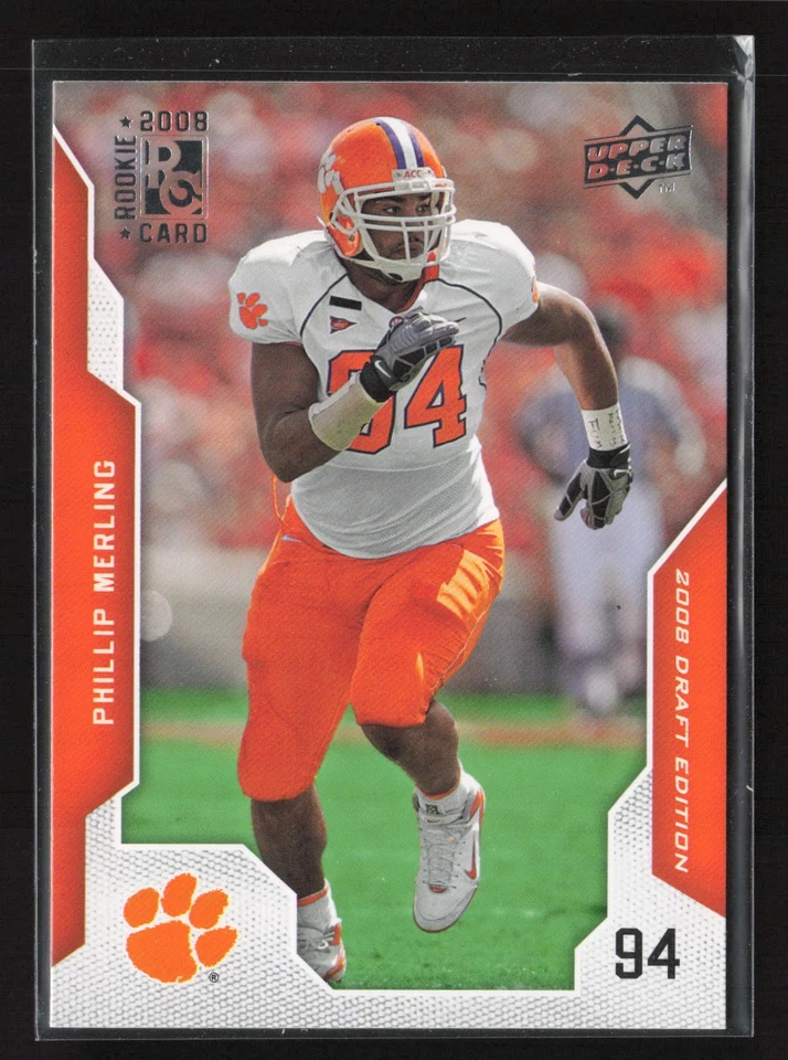 2008 Upper Deck Draft Edition #91 Phillip Merling Silver - Image 1 of 2