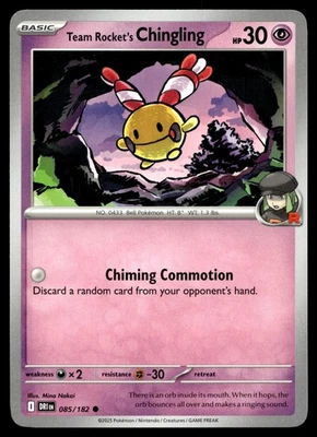 Team Rocket's Chingling 085/182 SV10: Destined Rivals - Image 1 of 2