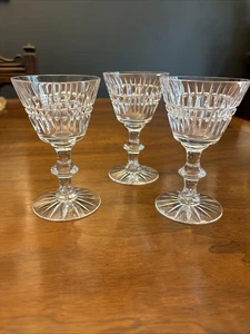 VTG 50’s Seneca USA Renaissance Set of 3 Cut Glass Sherry Port Cordial 5 "MINT - Picture 1 of 12