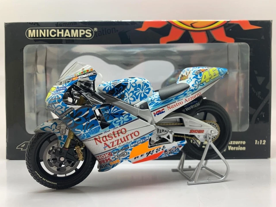 MINICHAMPS HONDA NSR 500 DIRTY VERSION MUGELLO 2001 ROSSI 122 016186 1/12 - Image 1 of 1