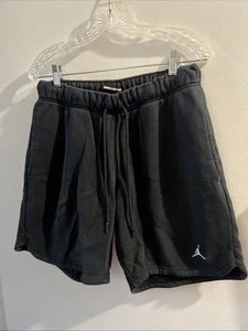 Jordan Nike Fleece Mens Black Shorts DA9826-010 Size Medium - Picture 1 of 8