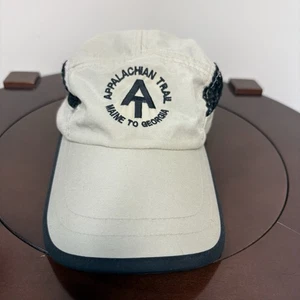 Appalachian Trail Adjustable Nylon Hat Beige & Black Hiking Cap Vented Sides - Picture 1 of 6