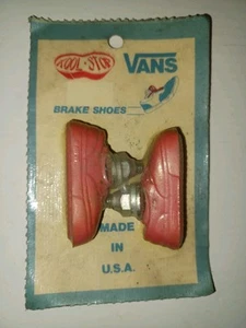 NEW Sealed Vintage VANS Kool Stop Brake shoes ONE PAIR threaded Red Original BMX - Picture 1 of 4