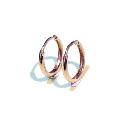 Pendiente aro oro rosa con sello 750 (18K) Foto 1 de 4