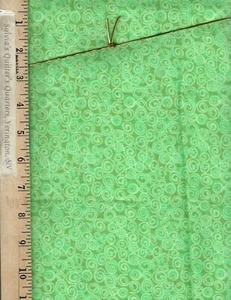 Fluffy Swirls Flannel Tex Green 108-3703 100% Cotton FABRIC priced by the Yard - Picture 1 of 1
