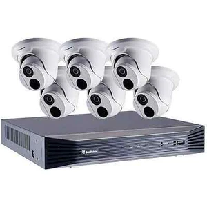 GeoVision GV‑EBD4700 4 MP Eyeball Dome IP Camera 6‑Pack + SNVR0812 8‑CH NVR Kit - Picture 1 of 2