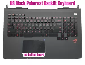 US Palmrest Backlit keyboard for Asus G751J/G751JL/G751JM/G751JY/G751JT - Picture 1 of 2