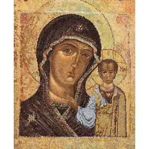 Cross-stitch kit Icon Virgin of Kazan 477A Thea Gouverneur - Picture 1 of 9