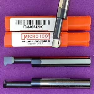 MICRO 100 ITM-087420X Carbide Threading Bar 8mm Shank:pitch .75-3.5🎯Machinist - Picture 1 of 1