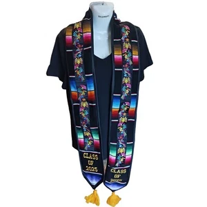 Estola Graduacion 2025 Mexicana/ Mexican Graduation Stole 2025 Bird Embroidery - Picture 1 of 9