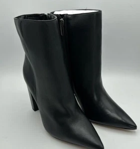 Vince Camuto Women’s Size 7 M Membidi Black Leather Ankle Boots - Picture 1 of 4