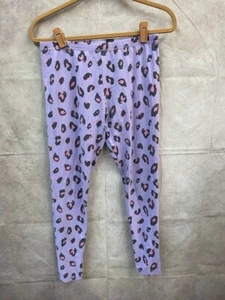 NEXT Girls Purple Animal Print Cotton Top Lounge Pajama Pants Size 16 Years - Picture 1 of 5