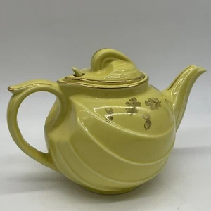 Tetera Hall Pottery amarillo canario 6 tazas # 799 - Imagen 1 de 11