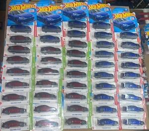 Hot Wheels Tesla Model S Plaid Blue Quarter Mile Heroes HW EV Red Lot of 50 - Picture 1 of 4