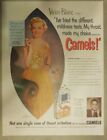 Camel Cigarette Ad: Hollywood Actress Vivian Blaine Size: Tabloid Page