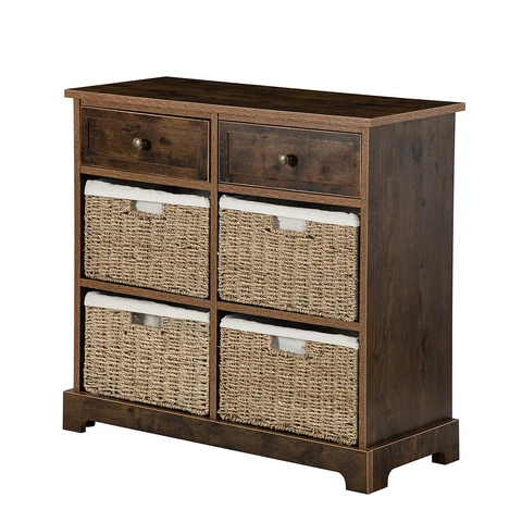 Karat Home Thai 6-Drawer Accent Chest - Amber  MSRP $499.00 Cover