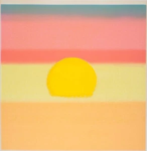 NEW Andy Warhol Sunset Poster – Pop Art Canvas Print Vibrant Modern Wall Decor - Picture 1 of 2