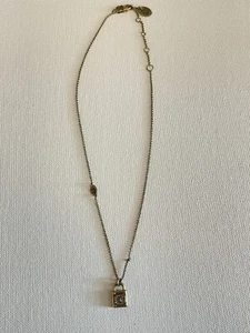 SALE Juicy Couture Gold Tone Rhinestone Locket Pendent NECKLACE - Picture 1 of 3