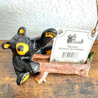 Figurine porte-carte Bearfoots Bears Barney Jeff Fleming Big Sky sculpteurs numérotée