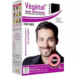 Vegetal Bio Colour - Experience Natural Black Beard Hair Color for Men | Ammonia - Picture 1 of 4