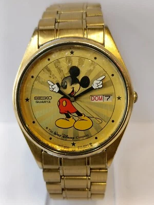 NOT WORKING, REPAIR SPARE PARTS PURPOSE SEIKO DISNEY MOVING ARMS QUARTZ 5Y23 - Image 1 of 4