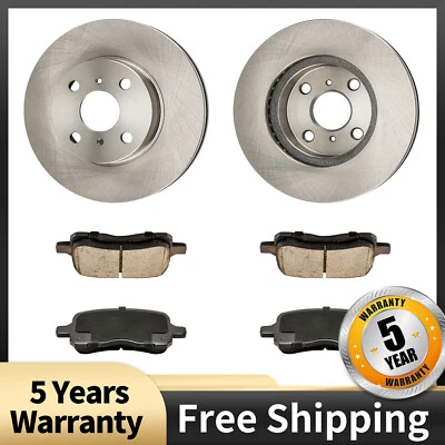 Kit de pastillas de freno rotores de disco delanteros para Chevrolet Prizm 1998 1999 2000-2002 Foto 1 de 4